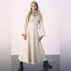 voluminous midi dress